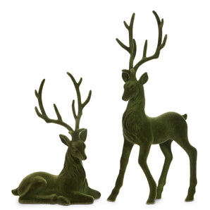 Green Flocked Deer