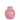 9" Pink Round Jar