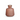 Pink Bud Vase with Gold Rim
