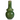 Green Bud Vase with Gold Rim