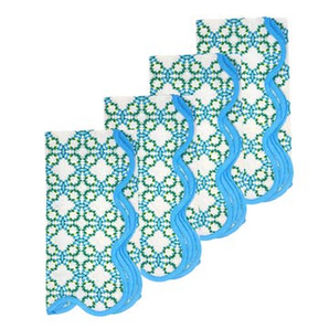 Laura Park Scallop Dinner Napkins Set of 4