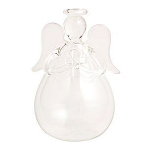 Glass Angel Bud Vase