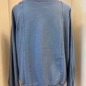 French Terry & Waffle Long Sleeve Top
