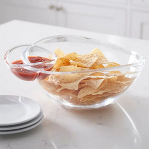 Nesting Chip and Dip Combo Acrylic Bowl