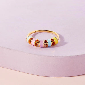 Pura Vida Pastel Bead Fidget Ring