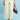 Ecru High Waist Wide Leg Crop Pants