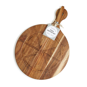 Wooden Pizza Board with Cutter