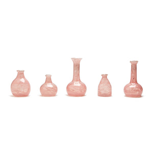 Pink Glass Bottle Vase