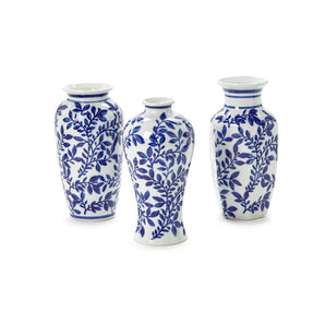 Blue and White Chinoiserie Vase