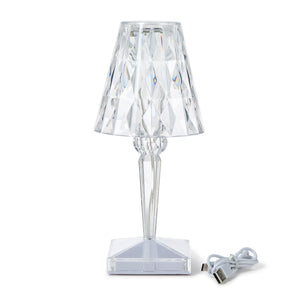 Cordless Color Changing Crystal Lamp