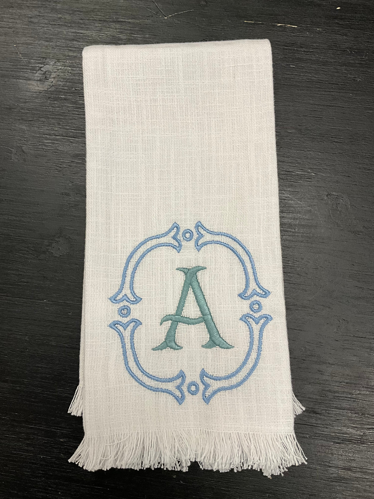 Fishtail Letter Initial Towel - E