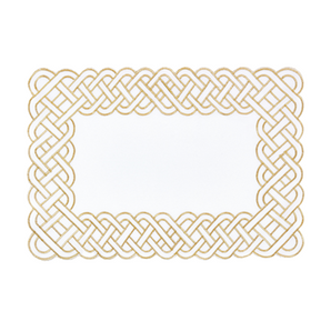 Braid Embroidered Placemat