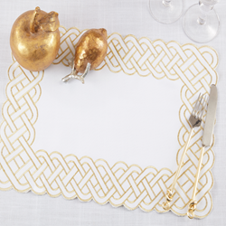 Braid Embroidered Placemat