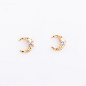 Merritt Crescent Stud Earrings