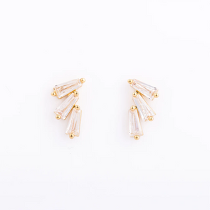 Jenny Baguette Stud Earring