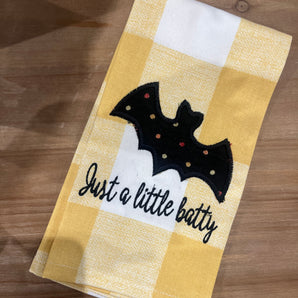 Little Batty Plaid Towel