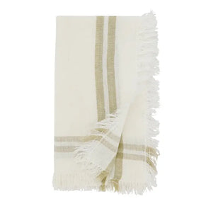 Trendy Fringed Stripe Napkin