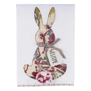 Welcome Bunny Tea Towel