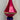 Fuchsia with Gold Teardrop Finial Ornament
