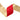 2.5" Red Velvet Ribbon with Gold Backing
