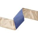 4" French Blue Velvet Ribbon with Gold Backing