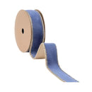1" French Blue Velvet with Gold Backing