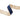 1" Navy Velvet Ribbon with Gold Backing