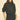 Black Cropped Shirt with Banded Hem