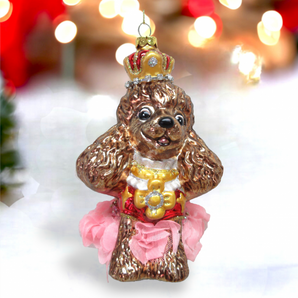 Poodle with TuTu Ornament