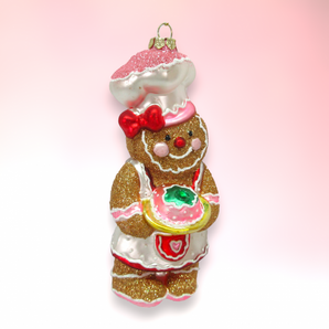 Gingerbread with Bowl Ornament