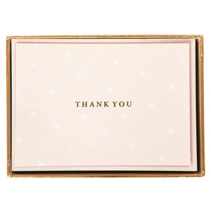 Cream Polka Dot Boxed Cards