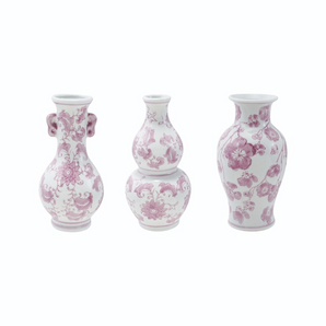 LIlac Chinoiserie Vase