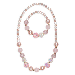 Pearly Pink Bracelet and Necklace