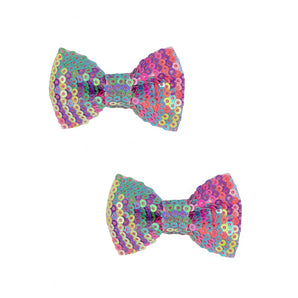 Rainbow Sequin Bows