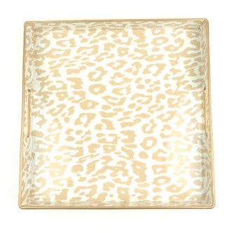 Natural Leopard Square Tray – Accents Home &amp; Gifts