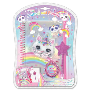 Caticorn Journal with Pouch