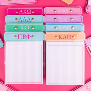 Greek Acrylic Notepad