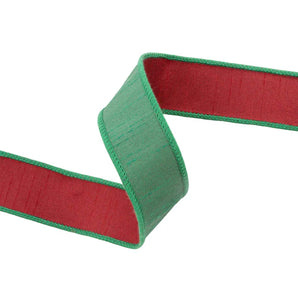 1.5" Green/Red Double Sided Ribbon