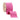 4" Pink/Red Double Sided Ribbon