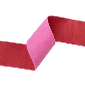 4" Pink/Red Double Sided Ribbon