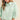 Jelly Mint Cut Out Embroidered Bubble Sleeve Top