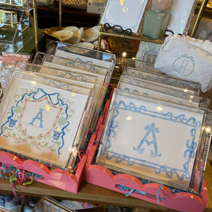 Blue Ribbons Initial 8x10 Tray