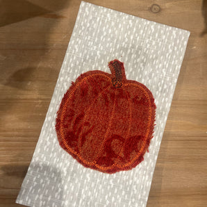 Orange Velvet Pumpkin Towel