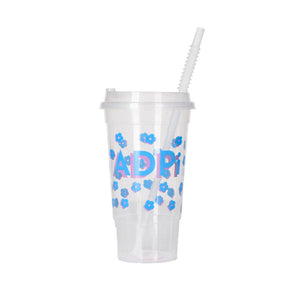 Greek Clear Flower Print Cup