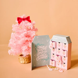 Holiday Coquette Advent Calendar & Pink Tree Set