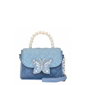 Butterfly Denim Crossbody
