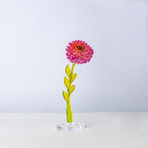 Small Thistle Zinnia Acrylic Flower