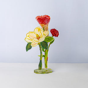 Small Cockscomb Acrylic Flower