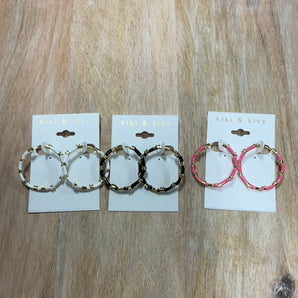 Color Enamel Hoops