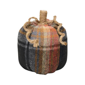 Small Multi Color Fabric Pumpkin